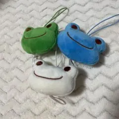 かえるのピクルス　もちもちフェイスマスコット3個セット