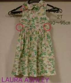 【着画あり】 LAURA ASHLEY ボタニカル柄 ワンピース 90～95