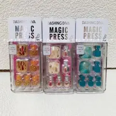 新品 DASHING DIVA MAGIC PRESS ネイルチップ 3セット