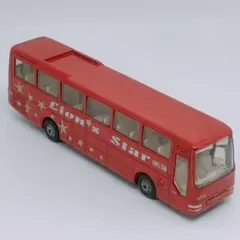 やや大きめ ジク siku バス Lion's Star 赤いバス ミニカー