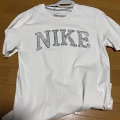 NIKE ロゴ刺繍 Tシャツ ホワイト L