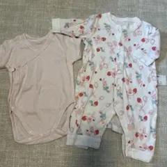 UNIQLO ベビー ロンパース 2枚セット 60cm