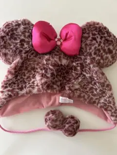 ディズニー　ヒョウ柄　ミニー　ファンキャップ