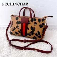 PECHINCHAR レオパード お財布ショルダー 2way バッグ 美品