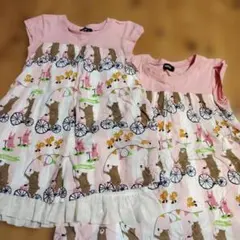 クレードスコープ ワンピース 110cm 120cm 姉妹 おそろいのサムネイル
