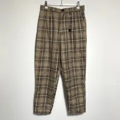 タグ付き未使用品 WEGO TRチェックペグトップスラックス ベージュ M