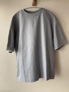 UNIQLO エアリズムコットンオーバーサイズTシャツ/5分袖　ユニクロ　グレー