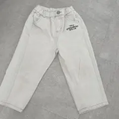 リトシー　蒸気船ウィリー　ディズニー　ミッキー　白　デニム　ズボン　100