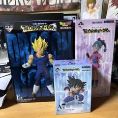 ドラゴンボールフィギュア A賞孫悟空 B賞ブルマ E賞魔神ベジータ