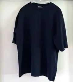 UNIQLO U エアリズムコットンオーバーサイズTシャツ L ネイビーのサムネイル