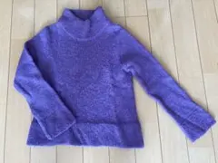 MK MICHEL KLEIN MKミッシェルクラン☆パープル長袖セーター