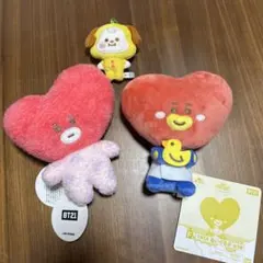 BT21 TATA ぬいぐるみ2体とチミー1体(未使用) BTS V ＪＭ　テテ