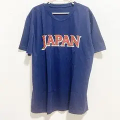 美品★JAPAN ロゴ Tシャツ ネイビー　半袖　F