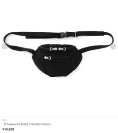 ITTI×ADAM ET ROPE’ COIN BODY POUCH ブラック