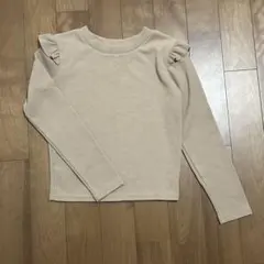 mystic ミスティック ニット フリル 茶色