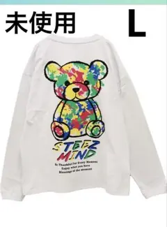 QuQu 99 STEEZMINDクマ柄 パーカー L スティーズマインド