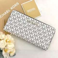 新品　正規品☆MICHAEL KORS 長財布　 ホワイト レザー 長財布