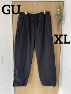 GU ウォームナイロン トラックパンツ ブラック　XL