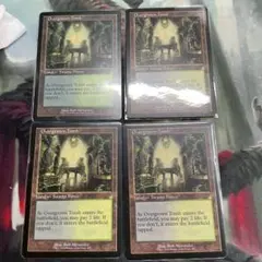 草むした墓/Overgrown Tomb 旧枠　英語　4枚セット