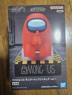 【匿名配送　箱入】Among Us モニタートップフィギュア vol.1　赤色