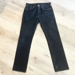 Levi's 501 濃紺　ストレートデニム W32 レザーパッチ