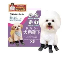 미끄럼 방지 기능이 있는 에디슨브레인 강아지 양말 XS 사이즈