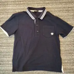 COMME CA ISM コムサイズム　ネイビー ポロシャツ 140A