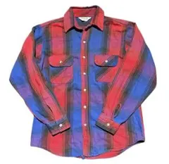80s fivebrother L/S flannel shirt