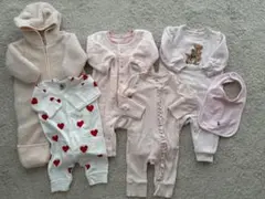 ベビーロンパース5点セット（スタイ付）