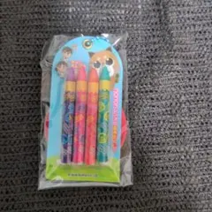 【タイトー限定】不二家 4本チョコえんぴつ ミニチュアキーホルダー 水色のサムネイル