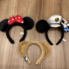 Disneyカチューシャ　ミニーマウスディレクターミッキーダッフィー3個セット