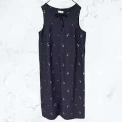 13780 アカチャンホンポ マタニティワンピース 11AT 紺 刺繍 お宮参り