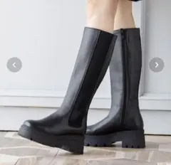 attagirl ブラック 厚底ロングブーツ Mサイズ