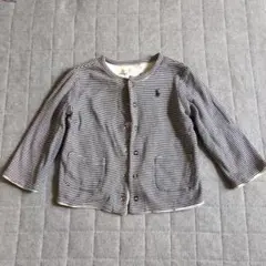 ポロ　ストライプ コットン トレーナー 80cm