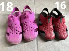 NIKEサンダル　18.0と16.0