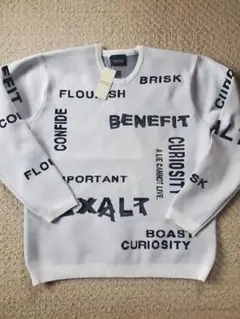 ニコルクラブフォーメン　ロゴジャガードニット　新品