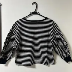 美品！FRAY I.Dボーダーカットソー七分袖