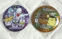 サンリオキャラクターズ キラキラBIG缶バッジ2 ⑤ポムポムプリン ⑨集合