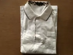 週末セール　長袖　DAKS GOLF ホワイトポロシャツ LLのサムネイル