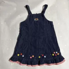 MIKIHOUSE デニム ジャンバースカート 100