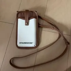 STARBUCKS スマホショルダーバッグ ブラウン