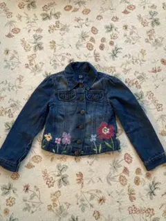 baby GAP デニムジャケット 110 花柄刺繍