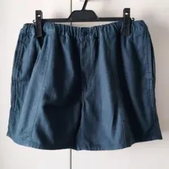 【CUP AND CONE】ヘリンボーンバギーショーツ ネイビー