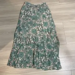 ANAYI ボタニカルシフォンプリントフレアスカートのサムネイル