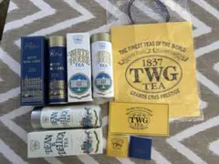 TWG 空き缶とショッパー　ホワイトハウス　リッツ　ディーンアンドデルーカ