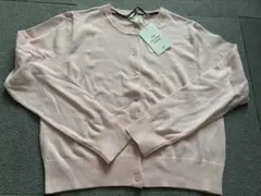 H&M ファインニットカーディガン ライトピンク M