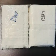 【未使用】ピーターラビットフェイスタオル 2枚セット