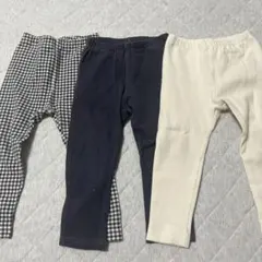 ユニクロ　ベビーレギンス　90 3点セット