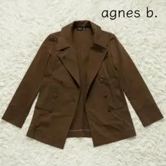 美品 ✨ アニエスベー Pコート ジャケット S ブラウン agnes b.