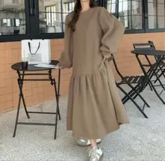 スウェットワンピース ロングワンピース
